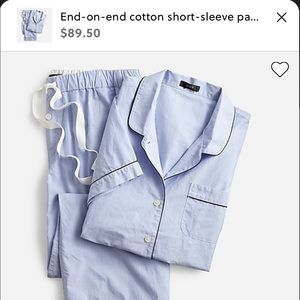 J. Crew cotton pajama set